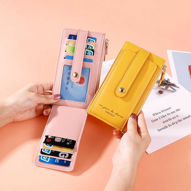 100% RFID Soft Leahter Wallet Women Many Card Holder Female Purses Theftproof Credit Card Wallet Ladies Zipper Coin Pocket NEW