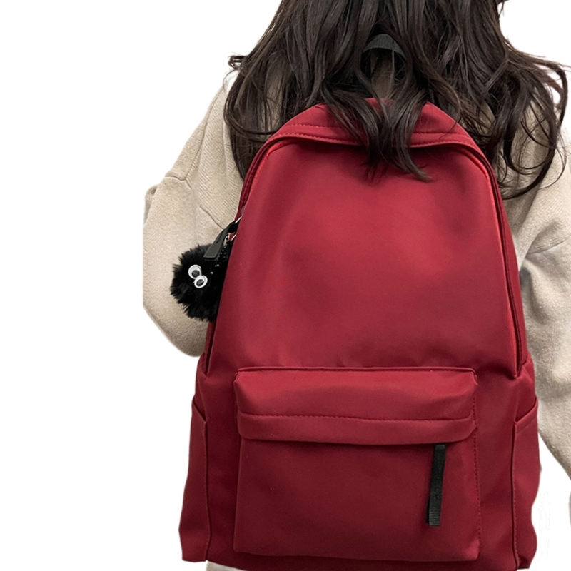 Stylish and Spacious Korean inspired Backpack School Bag Nylon Rucksack for Daily Use and Travel