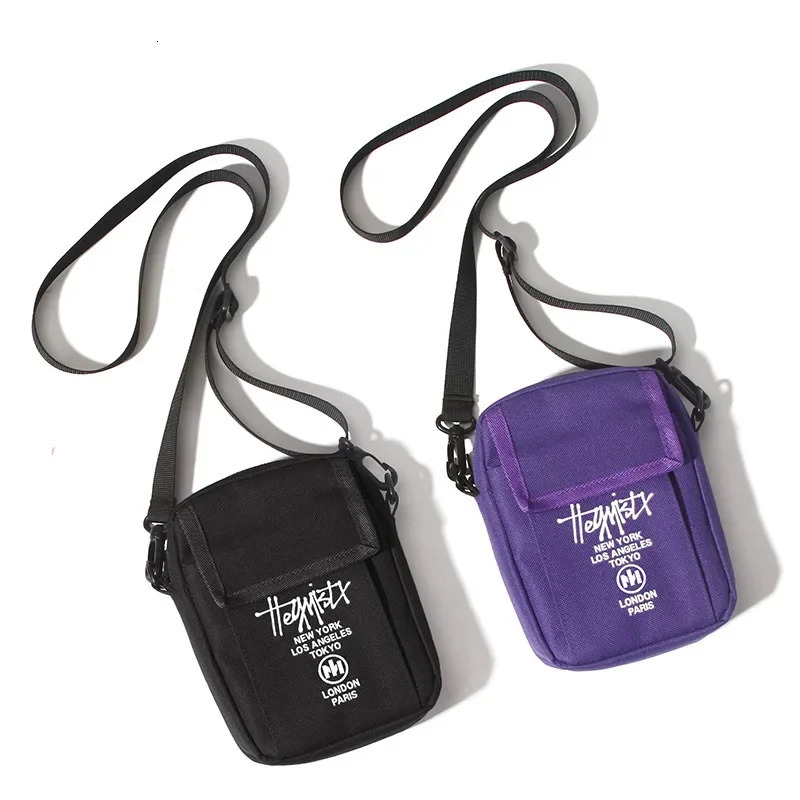 Men Sling Bag Mini Crossbody Fashion Phone Purse Breast Shoulder Canvas Messenger Mens Portable Chest Packs 241106