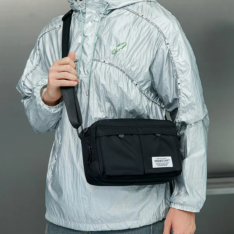 Men Handbag Chest Bag Japanese Style Fashion Messenger Nylon Cloth Single Shouler Waterproof Crossbody Casual 241106