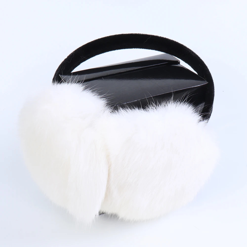 Russian womens winter 100% real rabbit fur earmuffs winter girls plush rabbit fur earmuffs womens warm rabbit fur earmuffs 241107