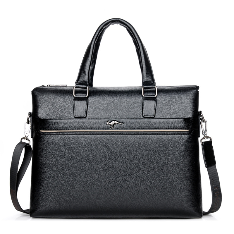 Fashion Genuine Leather Men Office Bag Handbag Business Casual Men's Travel Bag Laptop Shoulder Messenger Bags Tote Briefcase