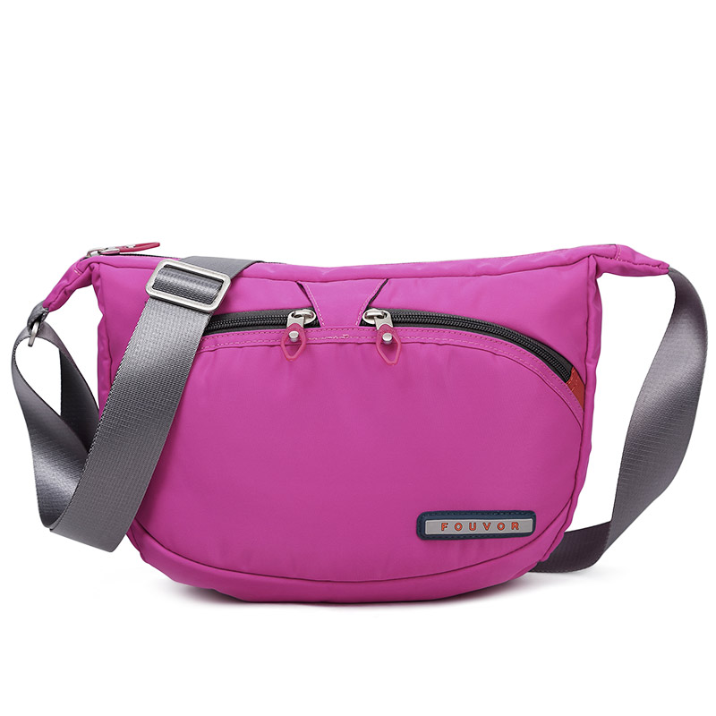 Fouvor Women Personality Small Shoulder Bags Casual Oxford Messenger Bag Solid Canvas Tote Bag 2587-09