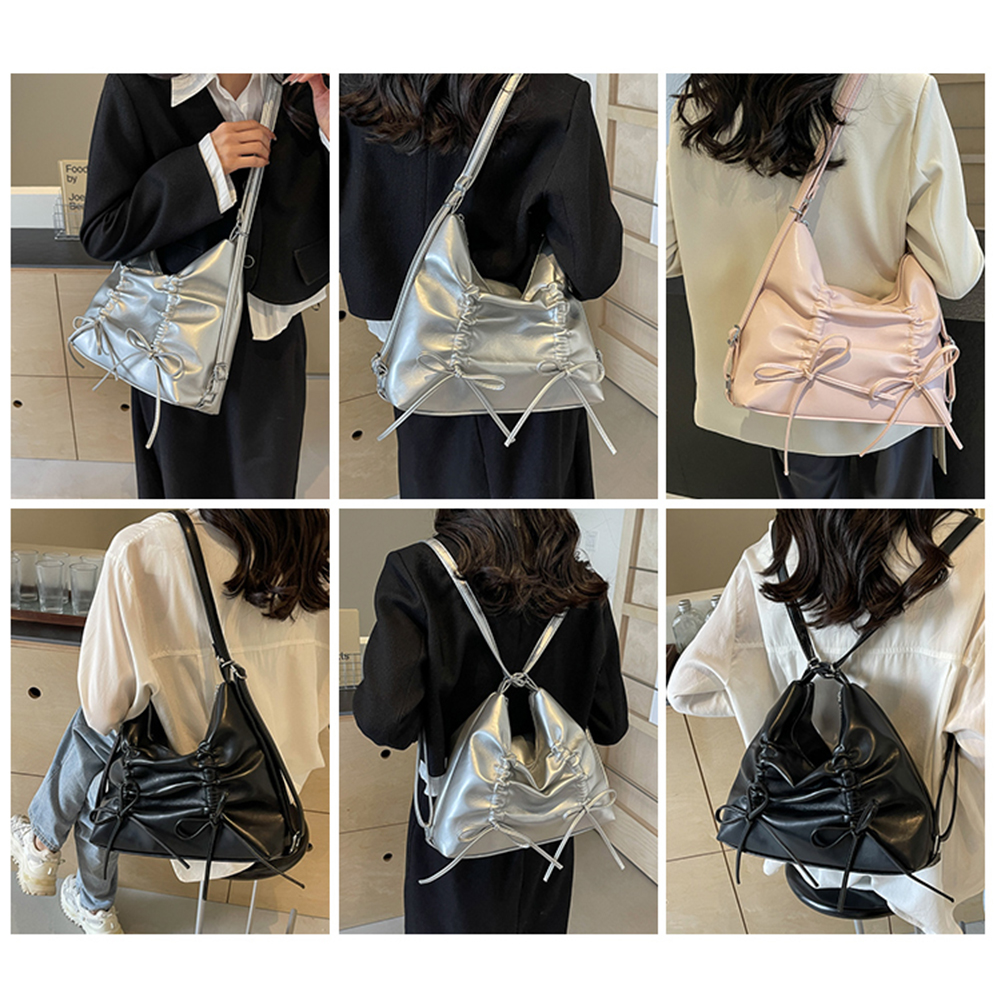 Women Luxury Shoulder Bag PU Leather Simple Satchel Bag Adjustable Strap Fashion Crossbody Bag Female Outdoor Bag