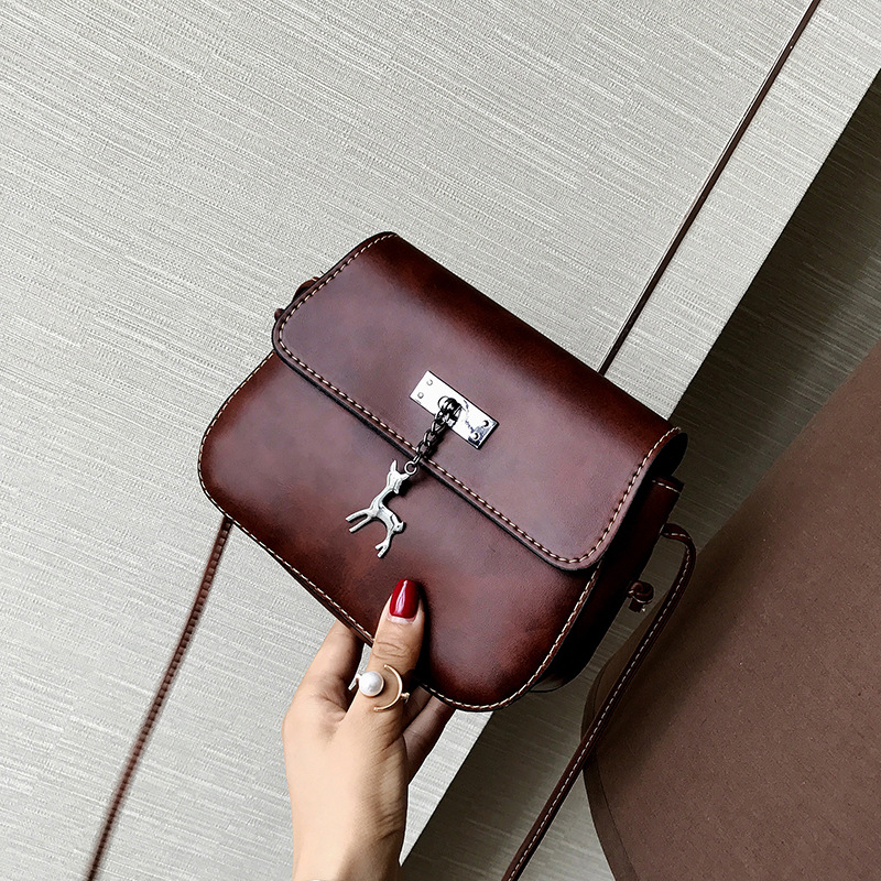 Fashion Ladies Handbag Messenger Bags Women Leather Shoulder Bag Lady Crossbody Mini Bag Female Deer Pendant Evening Bags
