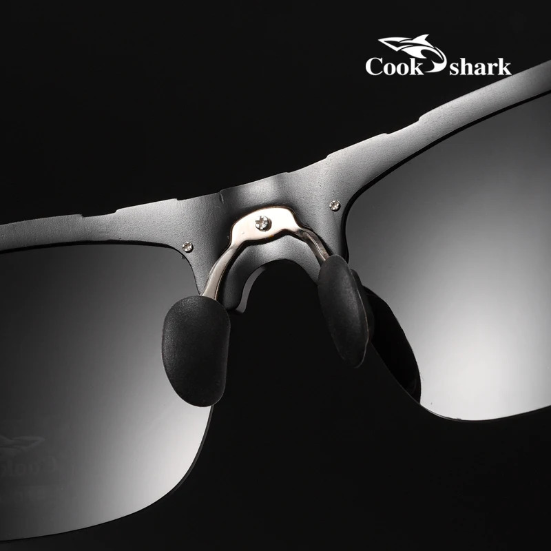 Cook Sharks color changing sunglasses ed for male drivers fishing sports sunglasses and driving glasses 241106
