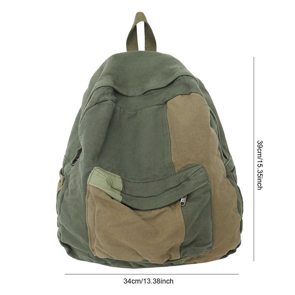 Fashion Men Women Backpack Large Canvas Kawaii Girl Travel Book Bags College Lady Laptop Cute Rucksack Schoolbag 241107