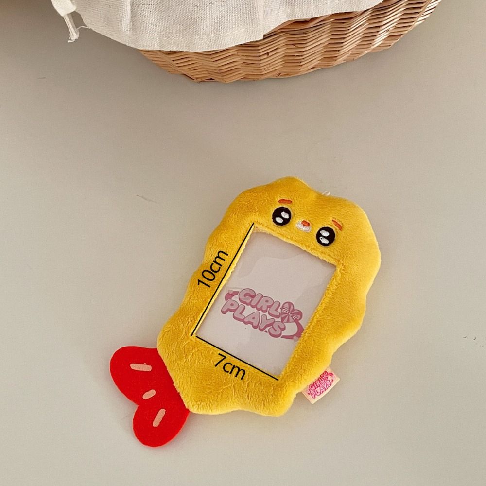 Food Series Plush Card Case New School Stationery Cute Photocard Holder Photo Bus Card Photo Display Hanger