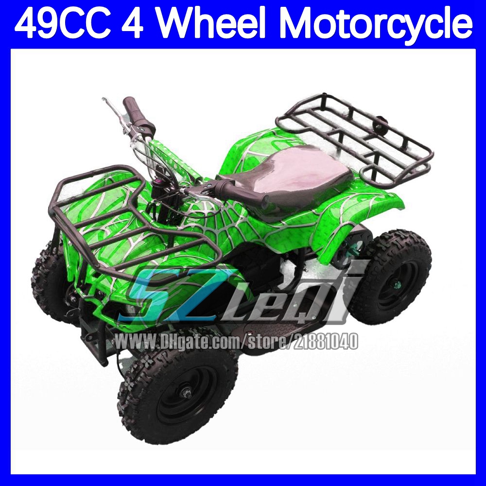 Kids Adult ATV UTV MOTO All-terrain Motorcycle Four Wheels ATV OFF-road 49CC 50CC 2-Stroke Engine Gasoline Racing MOTO For New Year Birthday Holiday G