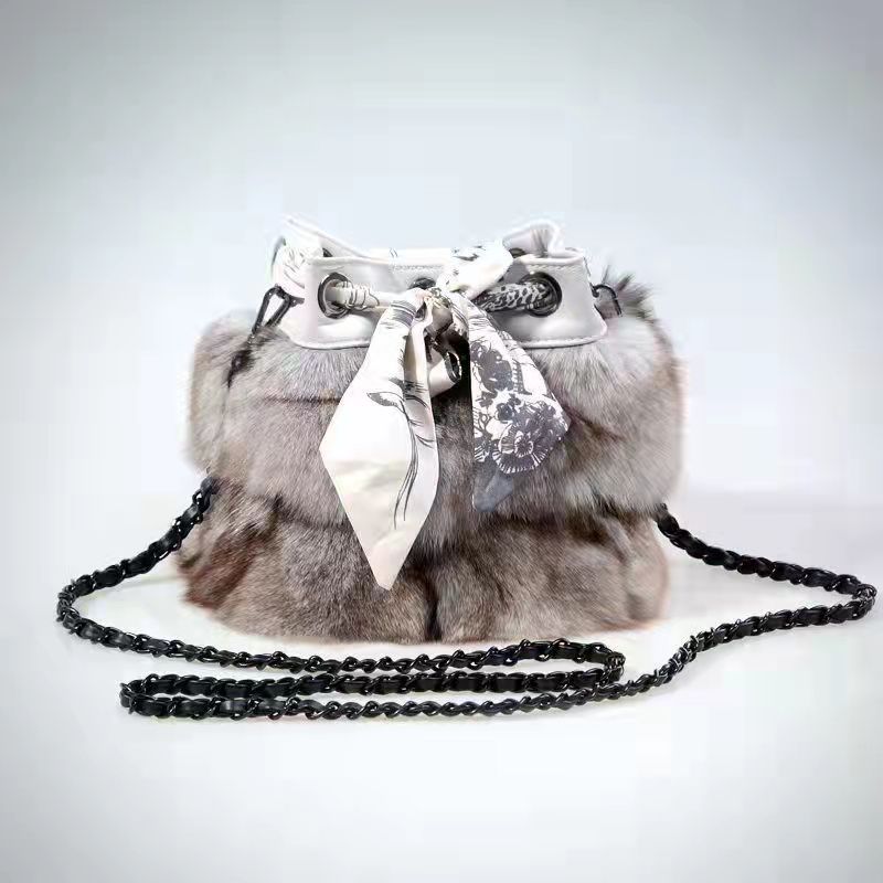 New Fashion Women Bag Free Shipping Fox Fur Clutch Autumn and Winter Makeup Coin Purse Women Bags Designer Handbags High Quality