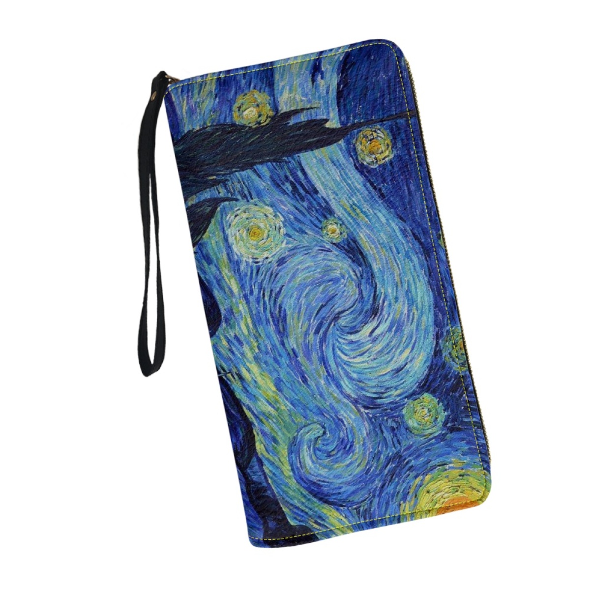 Van Gogh Oil Painting Fashion Women Wallets Multi Card Organizer Female Purse Party Clutch Billeteras for Teen Girls Phone Bag