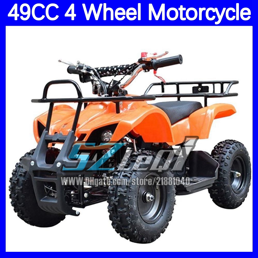 Kids Adult ATV UTV MOTO ATV OFF-road Gasoline Motorcycle Black Red Yellow Green Orange Blue Cyan Four Wheel Racing MOTO Dirt Bike 49 50 CC 2 Stroke Mo
