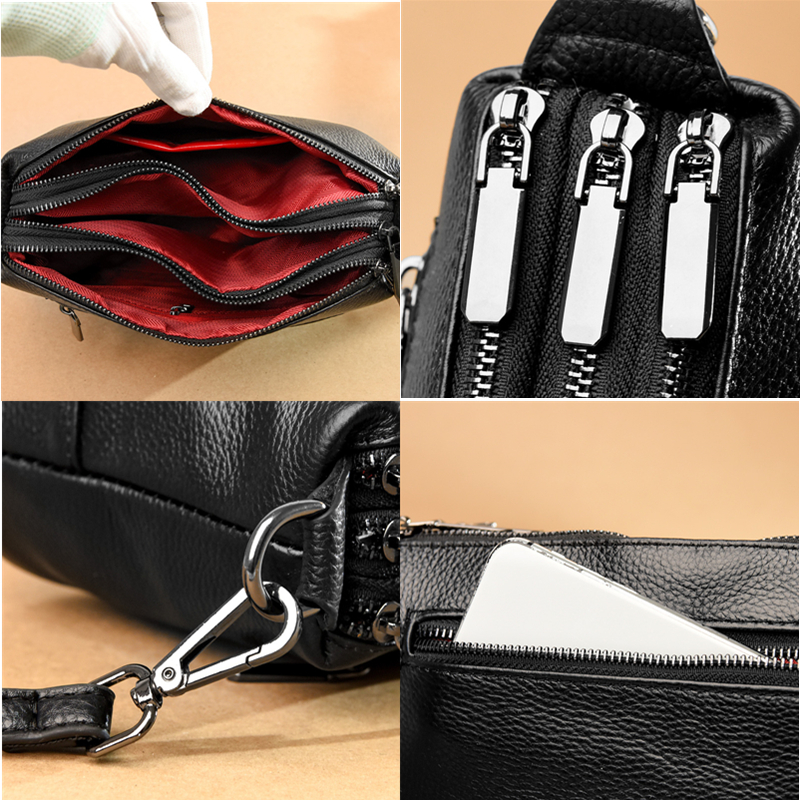 Designer Natural Leathe Women Shoulder Bags High Quality Soft Cowhide Fashion Handbags Women's bag Luxury Female Messenger Totes