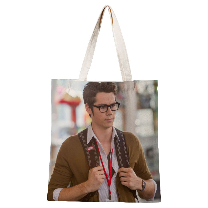 Ladies Handbags Dylan O’Brien Canvas Tote Bag Cotton Cloth Shoulder Shopper Bags for Women Eco Foldable Reusable Shopping Bags