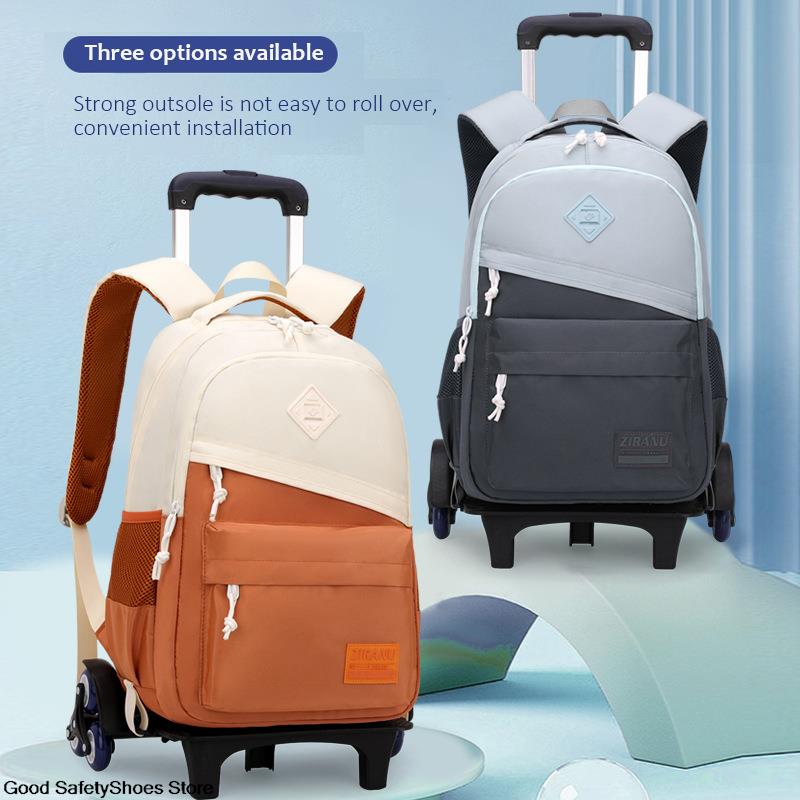 Trolley Schoolbag Rolling Backpack Teenage School Backpack With Wheels For Boys College School Rucksack Girls Backpack For Teens