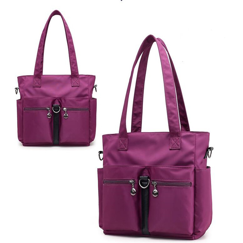 Simple ladies shoulder bag large capacity outdoor travel Messenger bag waterproof nylon cloth wild fashion handbag for women's