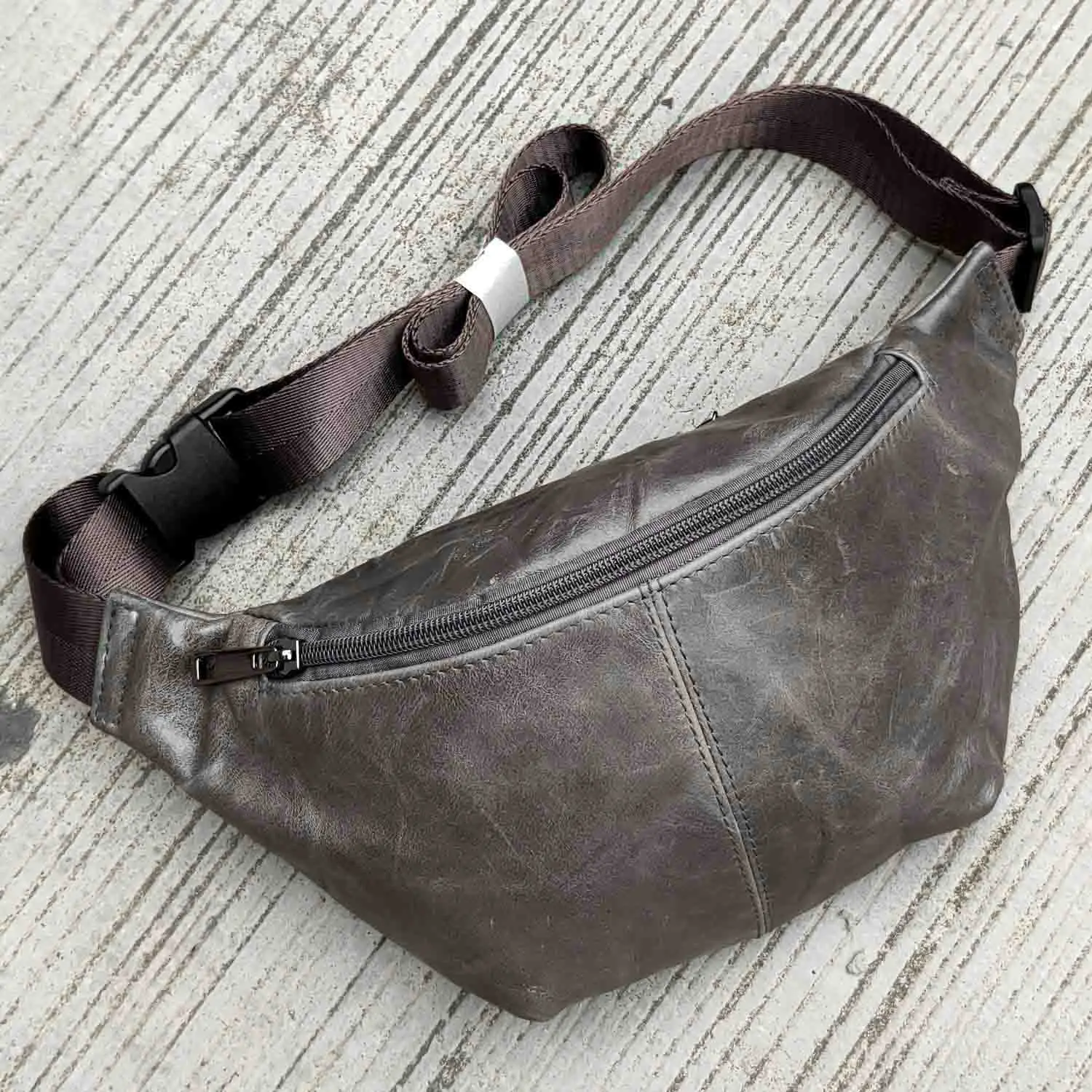 4 Color Man Genuine Leather Hiking Sport Crossbody Waist Bag Hip Pack Fanny Bag