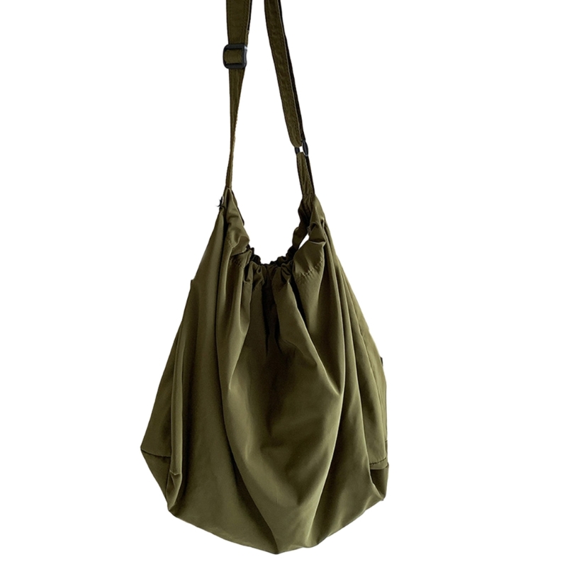 Fashion Crossbody Bag Drawstring Bag Lady Purse Casual Shoulder Bag