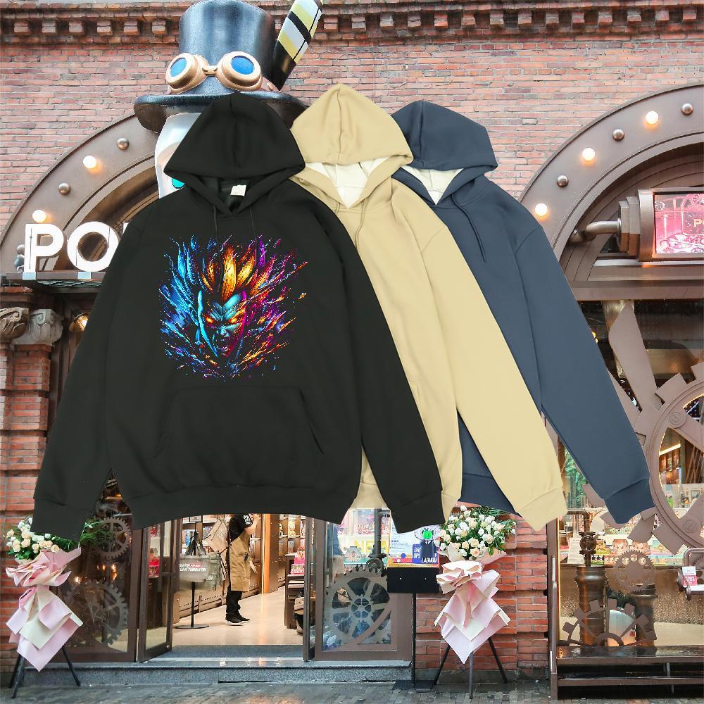 Casual New Mens Hoodie Hooded Collar Long Sleeves Warm Hoodie for Man Woman Anime Oversized US Size Pullover Hoodie Spring Autumn Velvet Thick