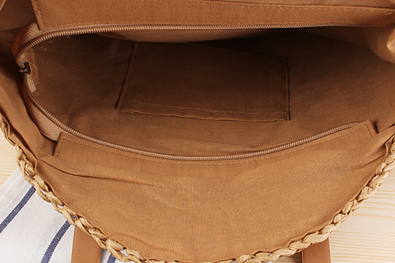 Handmade Half-Round Rattan Woven Straw Bag Summer Women Messenger Crossbody Bags Girls Small Beach Handbag 2023