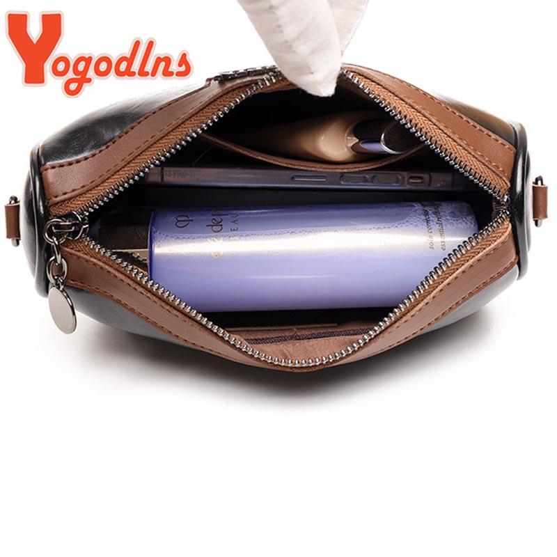 Women Large Capacity Shoulder Bag Fashion Wide Shoulder Strap Crossbody Bag PU Leather Pillow Bag