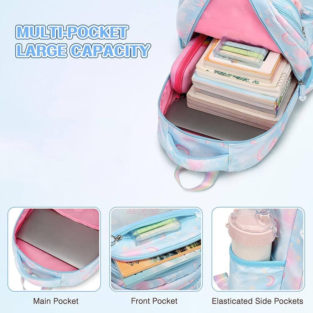 Butterfly Girls Backpack For School Children Kids Backpack for Girls School Backpack Waterproof Bookbag for Elementary School