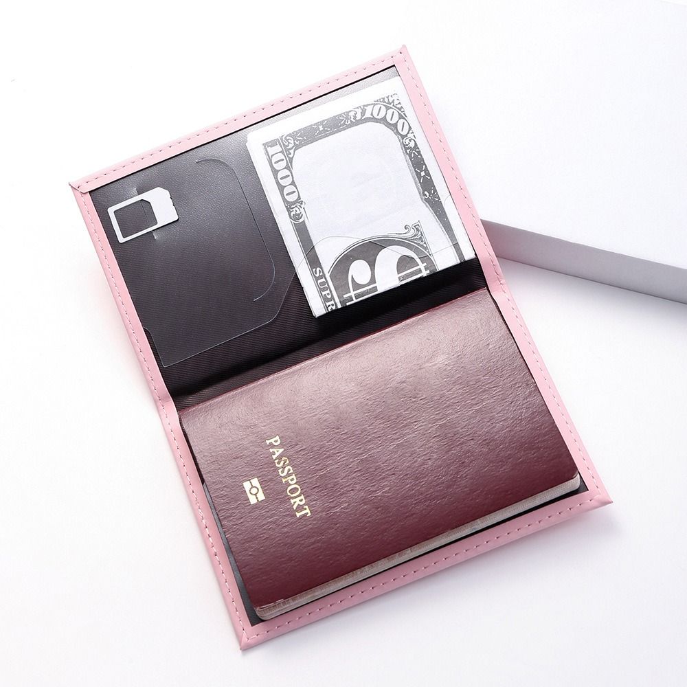 Air Plan Travel Accessories Passport Holder ID Cover Women Men Portable Bank Card Passport Business PU Wallet Case Holder