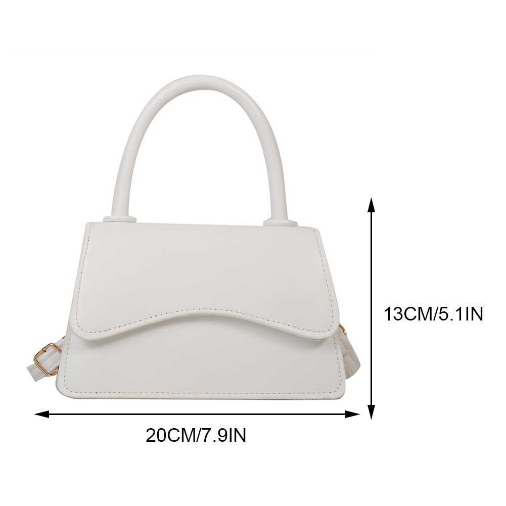 Fashion PU Leather Flap Shoulder Bag Ladies Trendy Solid Color Messenger Handbags Leisure Stylish Crossbody Bag For Women Clutch