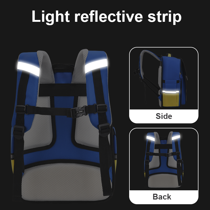 New Design Elementary School Backpack For Boys Girls EVA Pencil Case Set Orthopedic Breathable Load Reducing Children Schoolbags