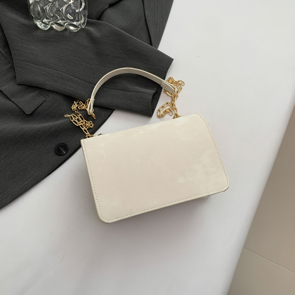Women PU Flap Shoulder Bag Chic Hobo Bag Large Capacity Fashion Square Handbag Chain Strap with Tassel Decor for Party Vacation