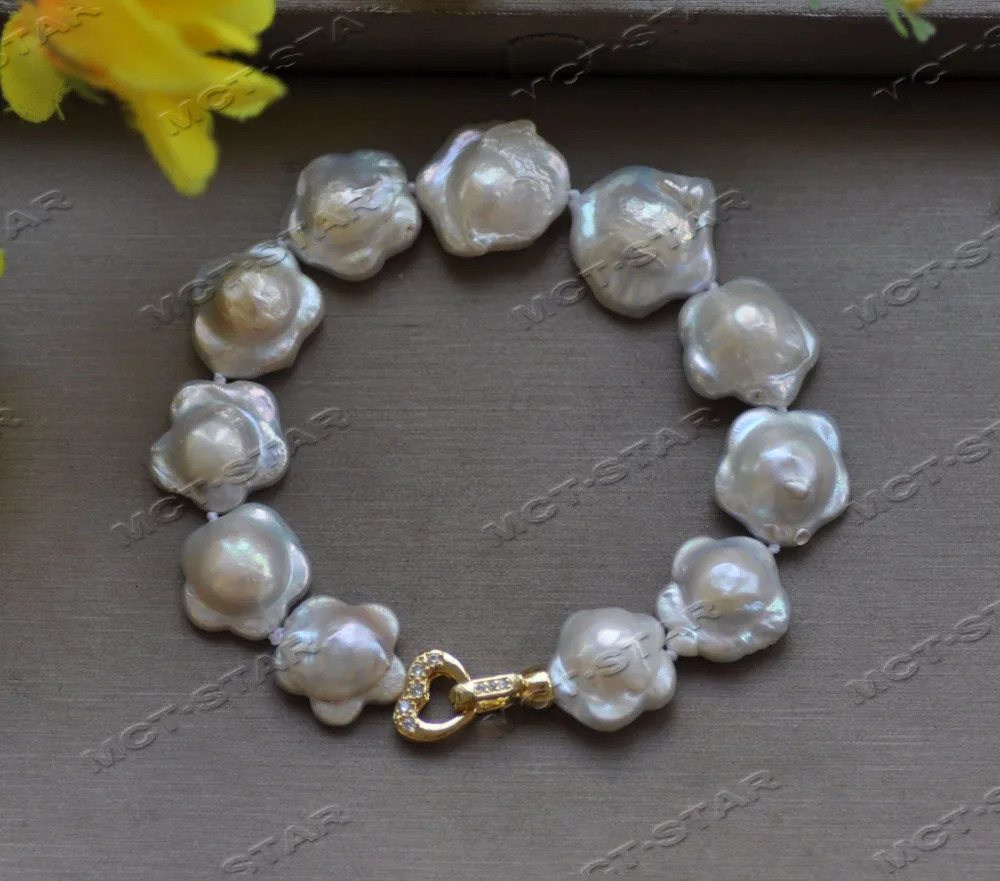 Z12713 set 16mm white plum blossom FW pearl necklace bracelet earrings 241106