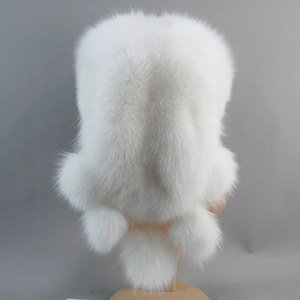 womens Russian Ushaka pilot hunter real fox fur bomber hat fox fur hat dome Mongolian hat natural raccoon fur hat 241106