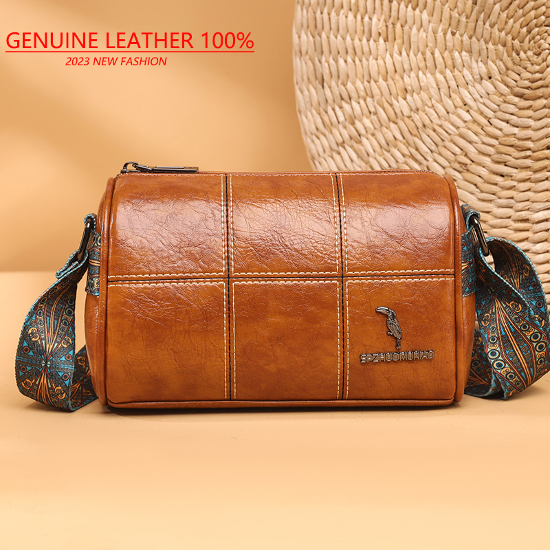 Famous Luxury Brandbag Leather Shoulder Bags For Lady Solid Color Wide Strap Crossbody Bag Female Messenger Bag bolsa feminina