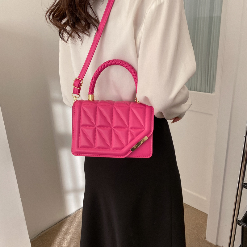2023 New Fashion Shoulder Bag Plaid PU Leather Ladies Handbags Designer Crossbody Bags For Women