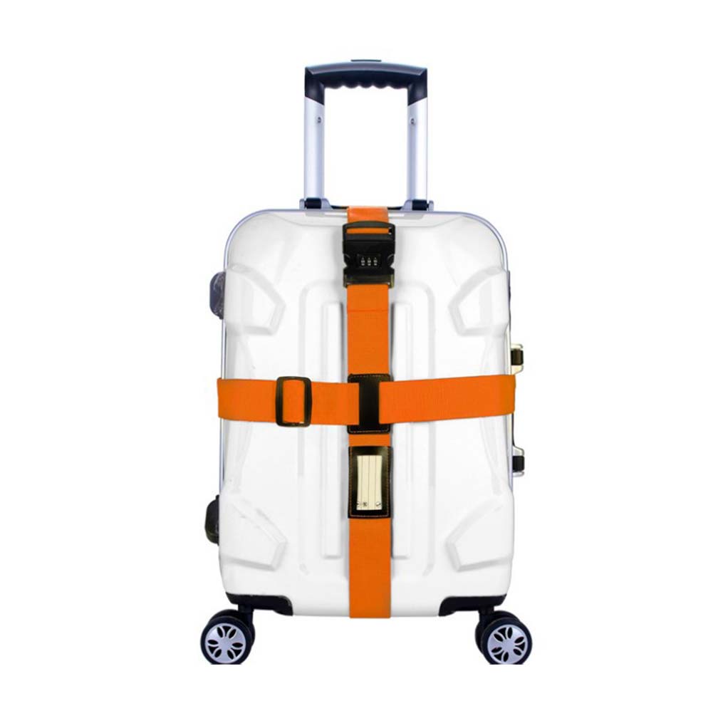 Baggage Belt Travel Top Quality Adjustable Luggage Suitcase Strap 3 Digits Password Lock Buckle Safe Belt Strap Baggage Belts