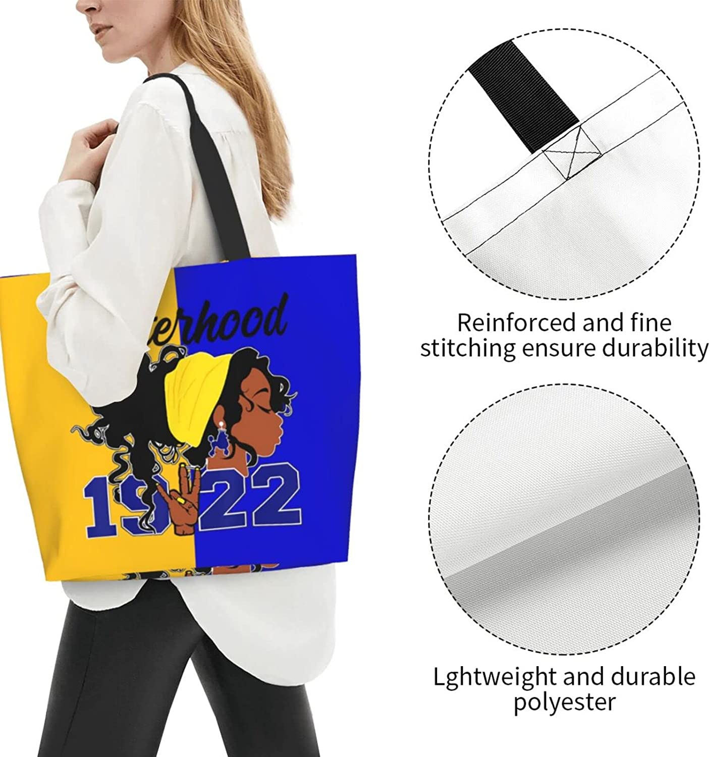 Sigma Gamma Rho Tote Bag Handbag Shopping Office Commuter Shopping Solid Fashion Sense