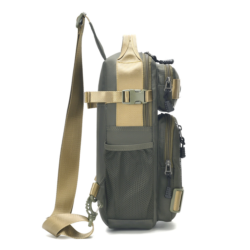 New Fashion Large Capacity Shoulder Bag Men Leisure Outdoor Travel Crossbody Bag Multi-functional Waterproof Chest Bag Hot Sale