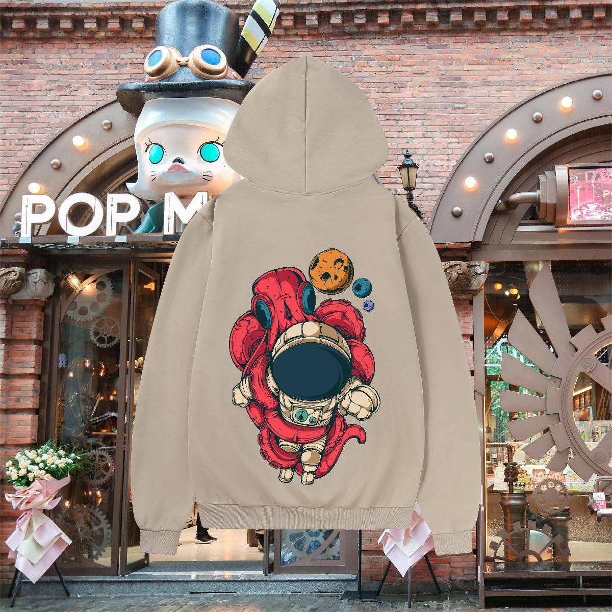 DIY Hooded Sweatshirt Breathable Soft Classic Hoodie Pullover Custom Print Oversized Tops Hoody Hip Hop Street Warm Fleece