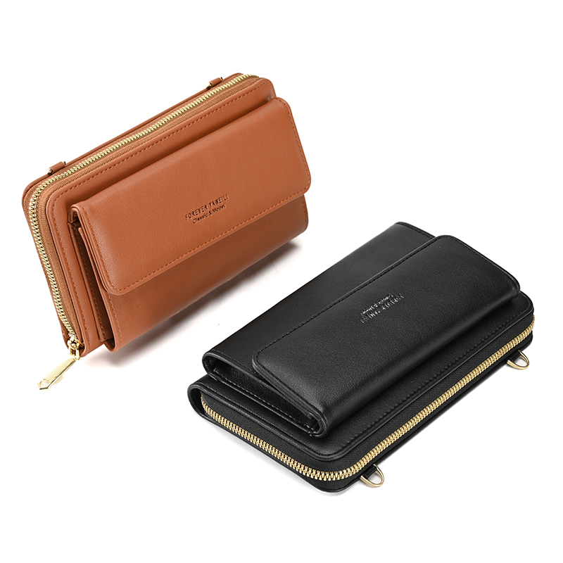 Ladies Crossbody Shoulder Mobile Wallet Women's Phone Bag Messenger Bags Small PU Leather Purse Card Holder For Female