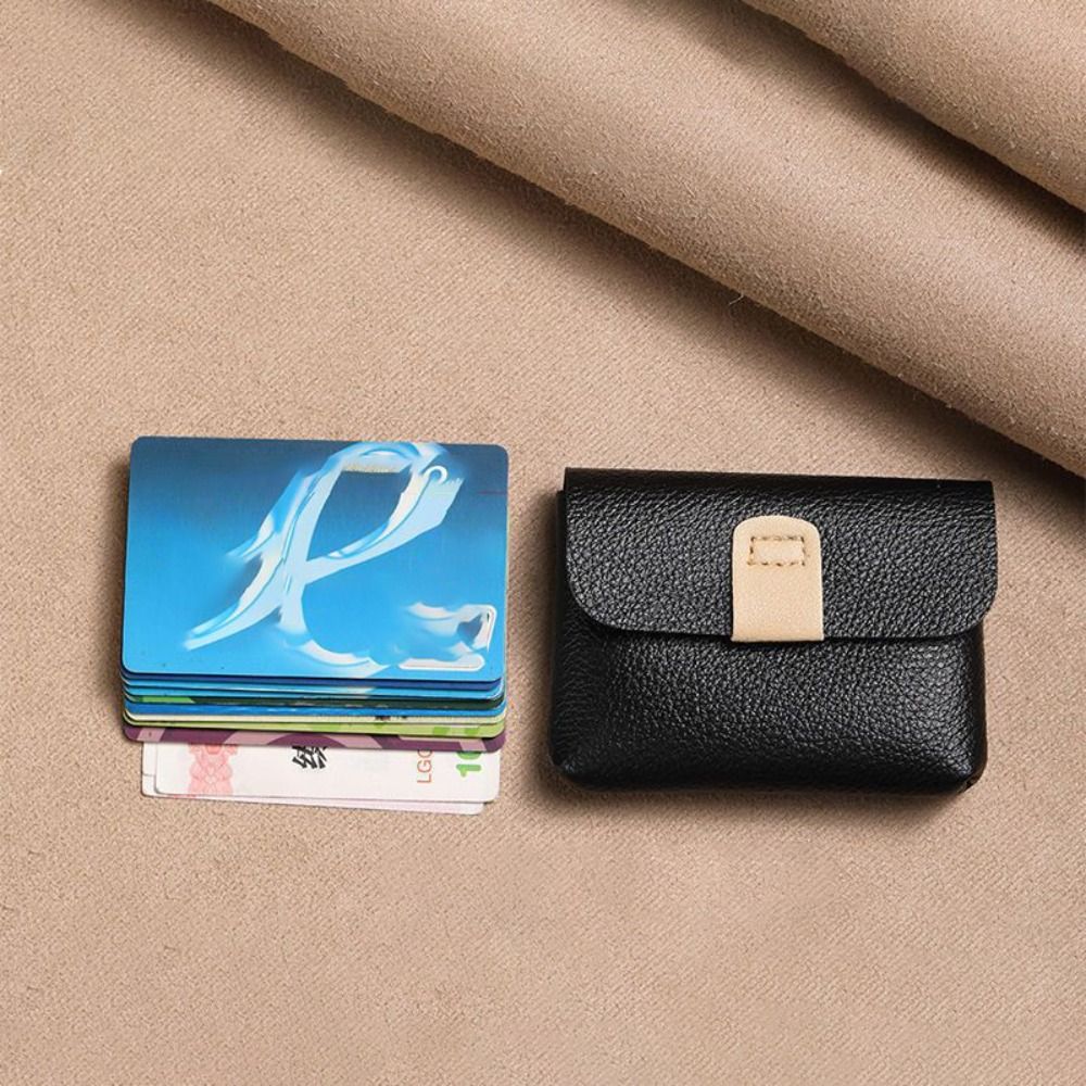 PU Leather Coin Purse Ladies Storage Square Bag Mini Wallet for Men Women Card Holder