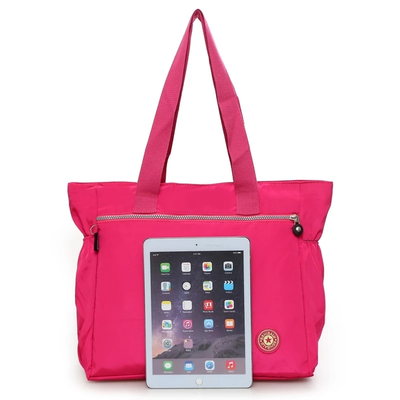 Women's Bag Solid Color Tote Bag Commuting Shoulder Bag Leisure Simple Mommy Go Out Bag Large Capacity Nylon Handbag Oxford