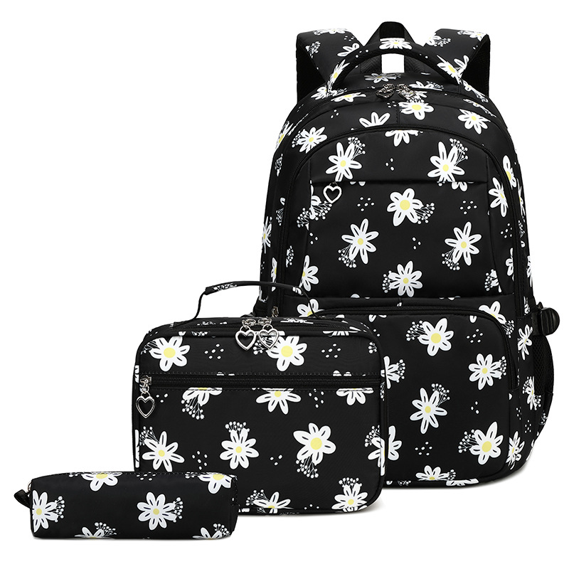 3 Pcs Set Children's Backpacks Cute Student School Bag for Teenage Girls Waterproof School bags With Lunch bag Pencil Case