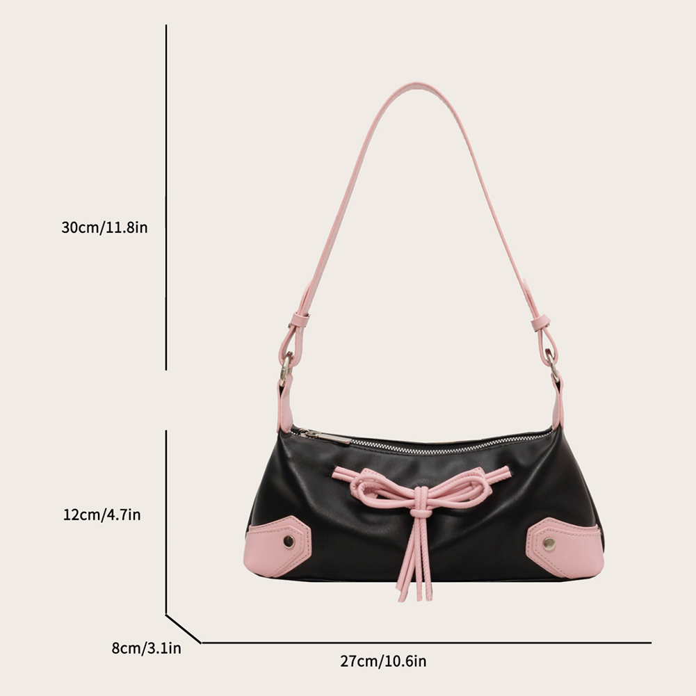 Bow Tie Chic Y2K Handbag for Women Top Handle Bag Brand Purse Trendy Shoulder Bag Girls Luxury Tote Female Shopping Clutch Bag