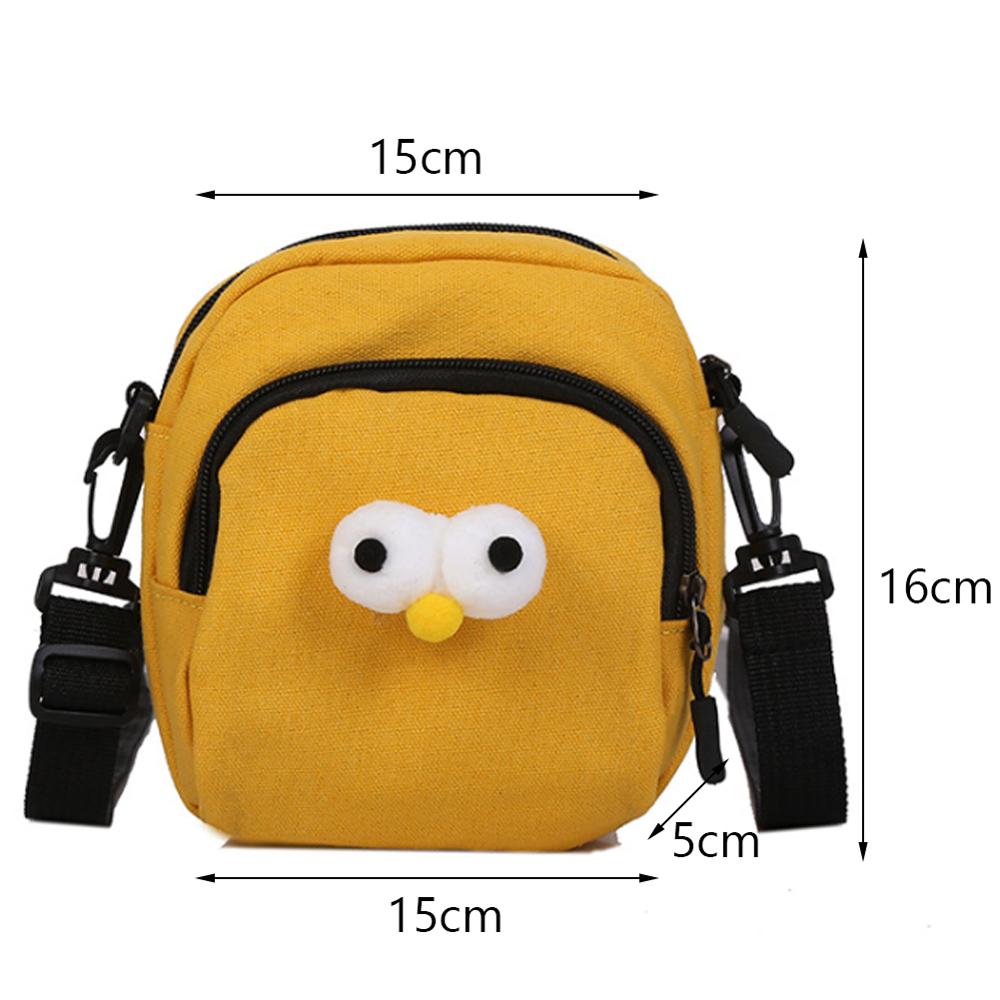 Fashion Women Cute Funny Bag Shoulder Bag Girls Canvas Small Square Bags Messenger Bag