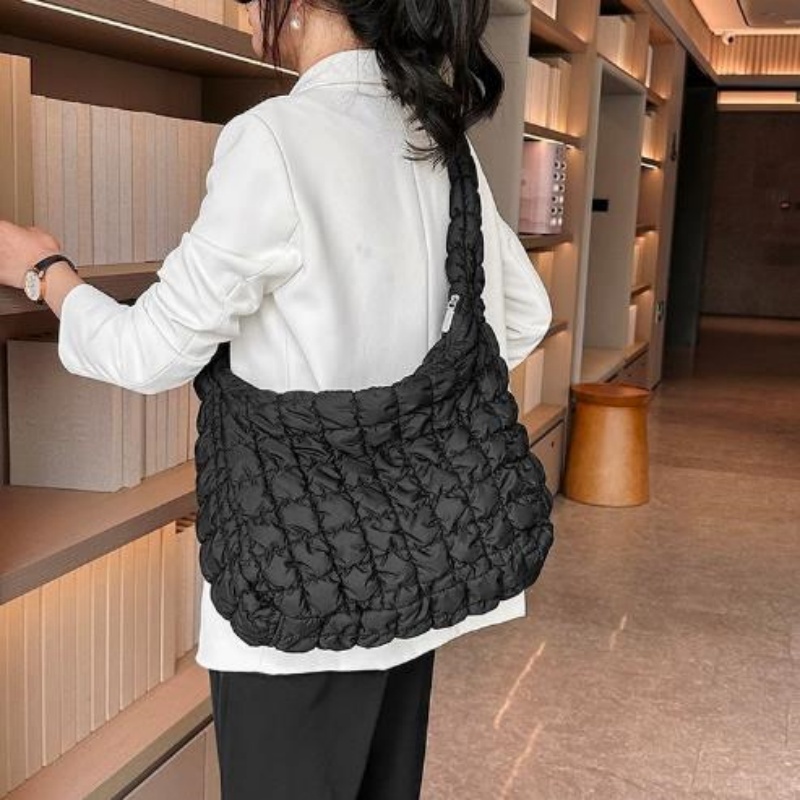 2024 New Pleated Cloud Handheld Large Capacity Shoulder Crossbody Tote Bag