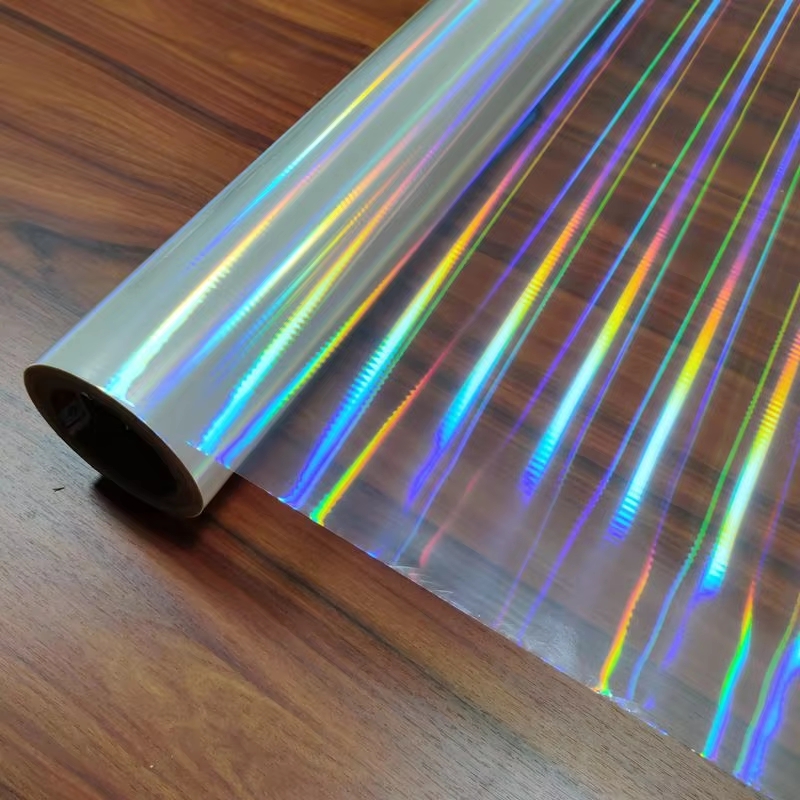 New Design Transparent Holographic BOPP Plastic Film Soft Lamination and Packaging Wrapping Film for Pallet Packing