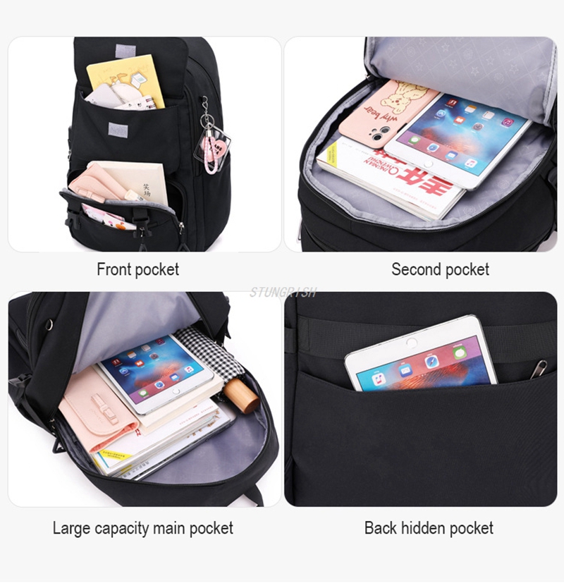 Large Capacity Elementary Students Children School Backpack Waterproof Nylon Girls Backpack Double Shoulder Bag Girl School Bag