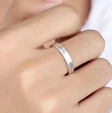 4mm 6mm 8mm pure silver 999 jewelry without carving original 999 ring used for coupler brushed ring customized brushed surface 241106