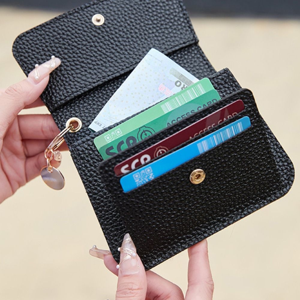 Fashion Sweet Women Card Holder Wallet Foldable Multifunctional Convenient Cash Wallet HandBags Card Bag
