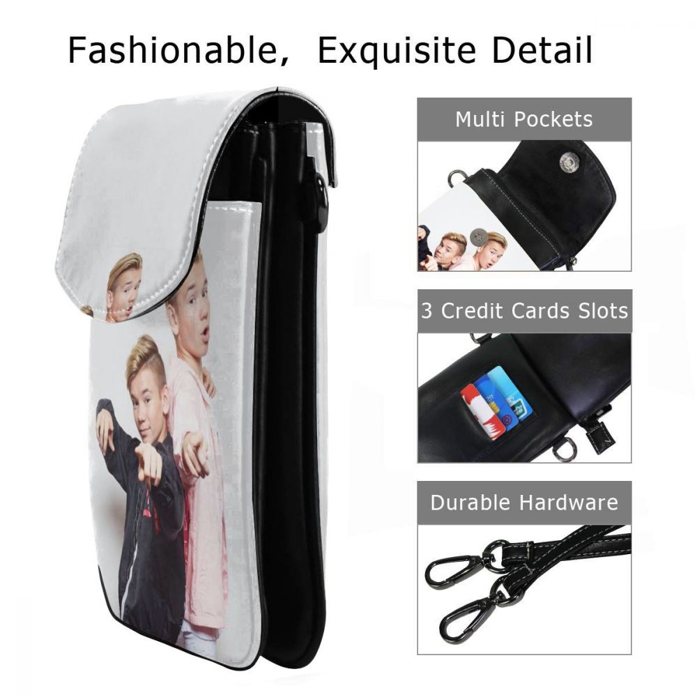 Marcus And Martinus Shoulder Bag Young Boys Leather Bag Shopping Teenage Women Bags Slim Crossbody Trending Print Purse